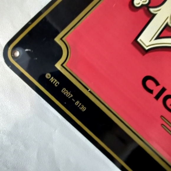 Vintage Zig Zag Man Cigarette Tobacco Raised Tin Tacker Advertising Sign  24" - Picture 5 of 11